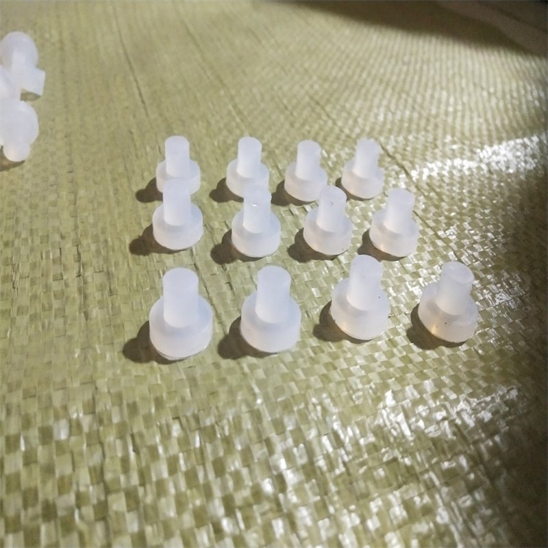 Custom Automotive Silicone Rubber Hole Plug Clear Bottle Stopper with Moulding Processing Service