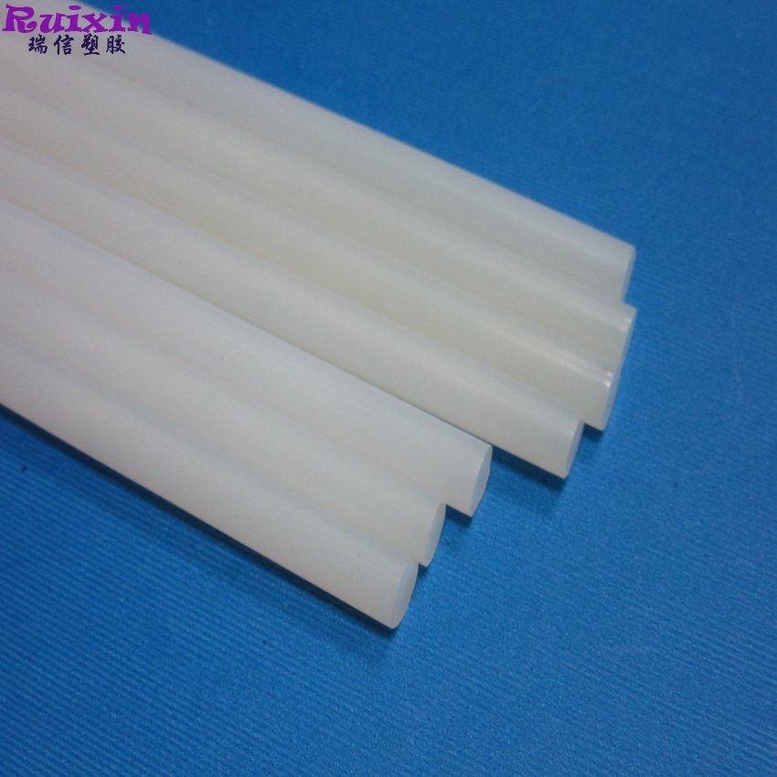 white color natural PA rod nylon stick rounded shape 1/4 inch diameter