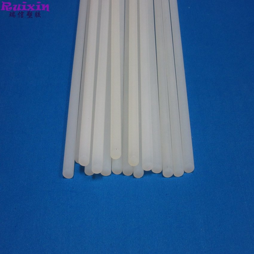 white color natural PA rod nylon stick rounded shape 1/4 inch diameter