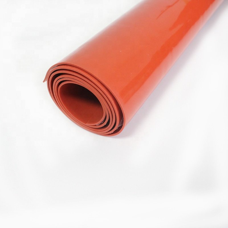 Cuastom made fireproof silicone rubber pad Transparent silicone rubber sheet for heat transfer machine