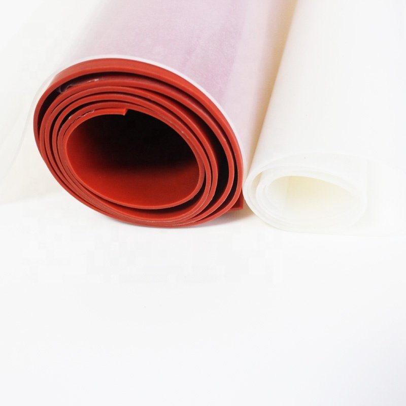 Cuastom made fireproof silicone rubber pad Transparent silicone rubber sheet for heat transfer machine