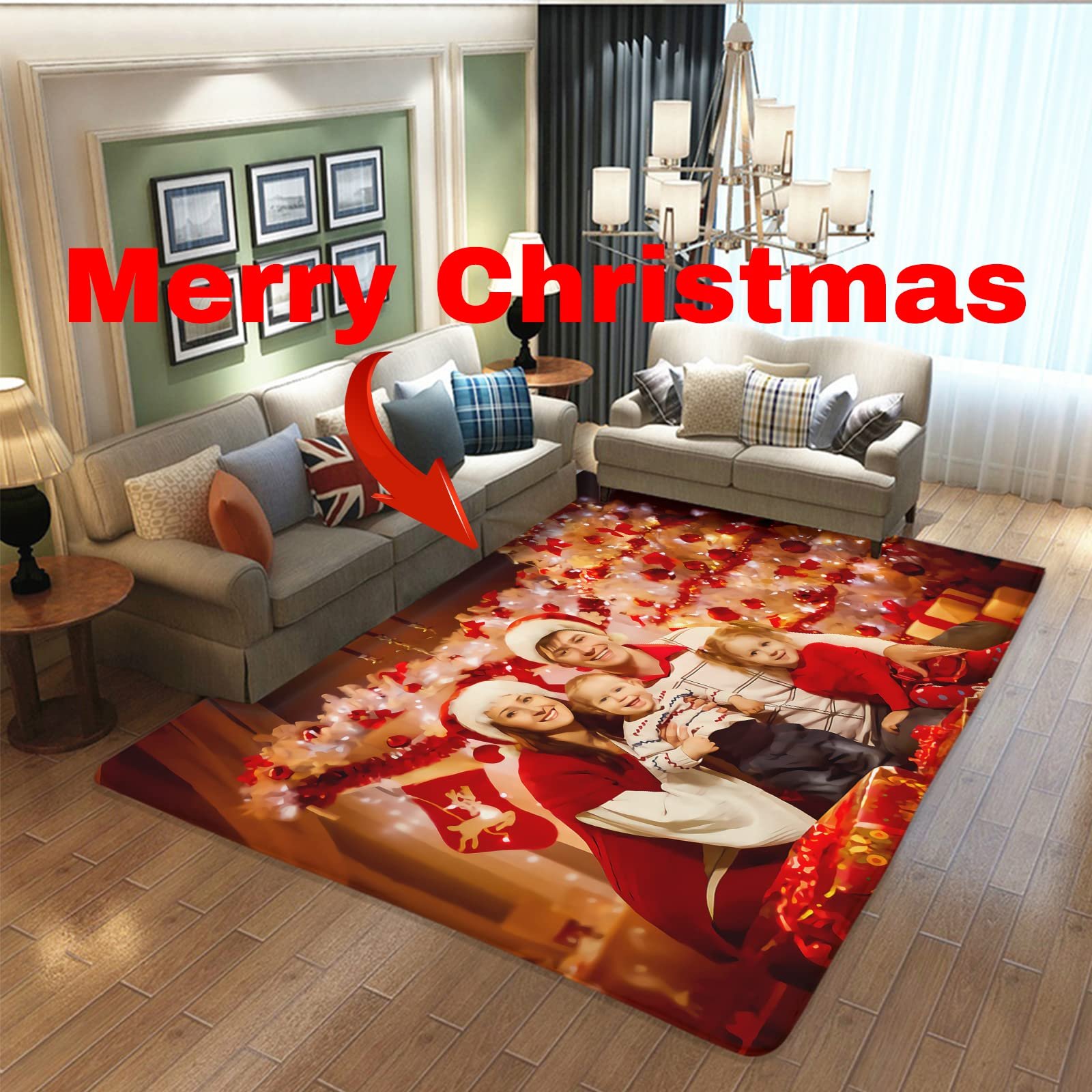 Custom Rug Personalized Add Your Own Logo Image Text Photo Area Carpet Anti Slip Washable Decorative Door Mat for Home Office