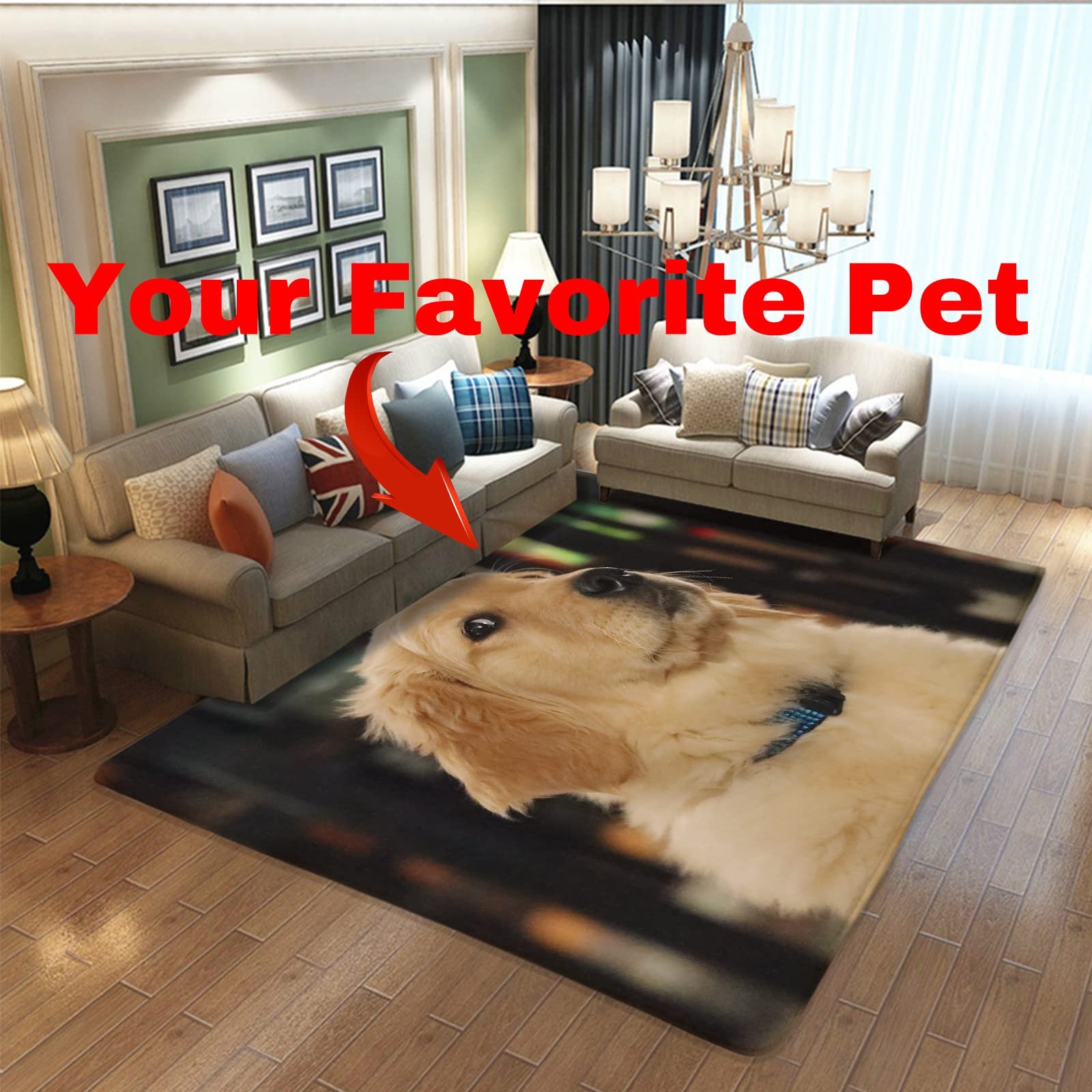 Custom Rug Personalized Add Your Own Logo Image Text Photo Area Carpet Anti Slip Washable Decorative Door Mat for Home Office