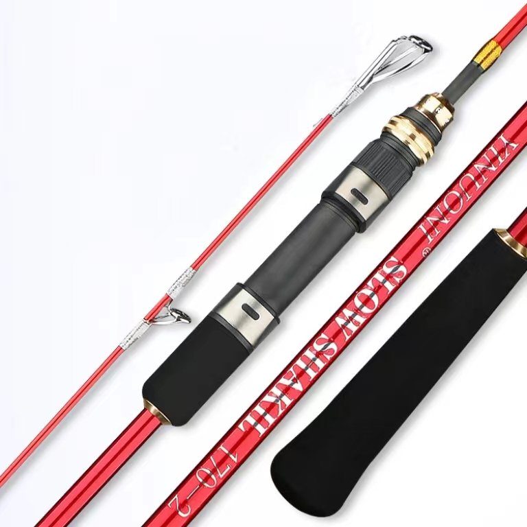 T700 Carbon Fiber 1.7m 1.9m 2-Section Deep Sea Baitcasting Jigging Rod OEM ODM Bass Rod for Ocean Boat Fishing rod