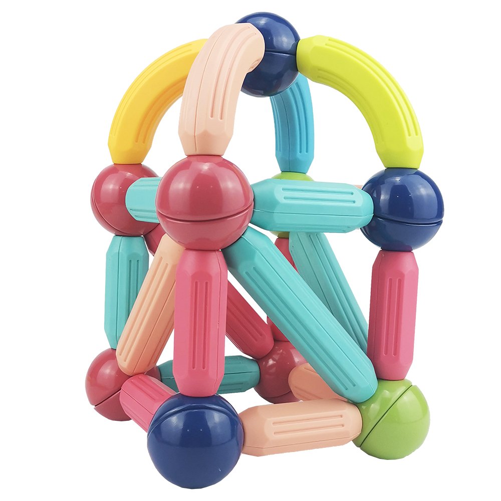 88pcs Magnet Building Blocks Tiles Magnetic Balls and Sticks Set Magnetic Rods STEM Toys FOR Preschool Kids