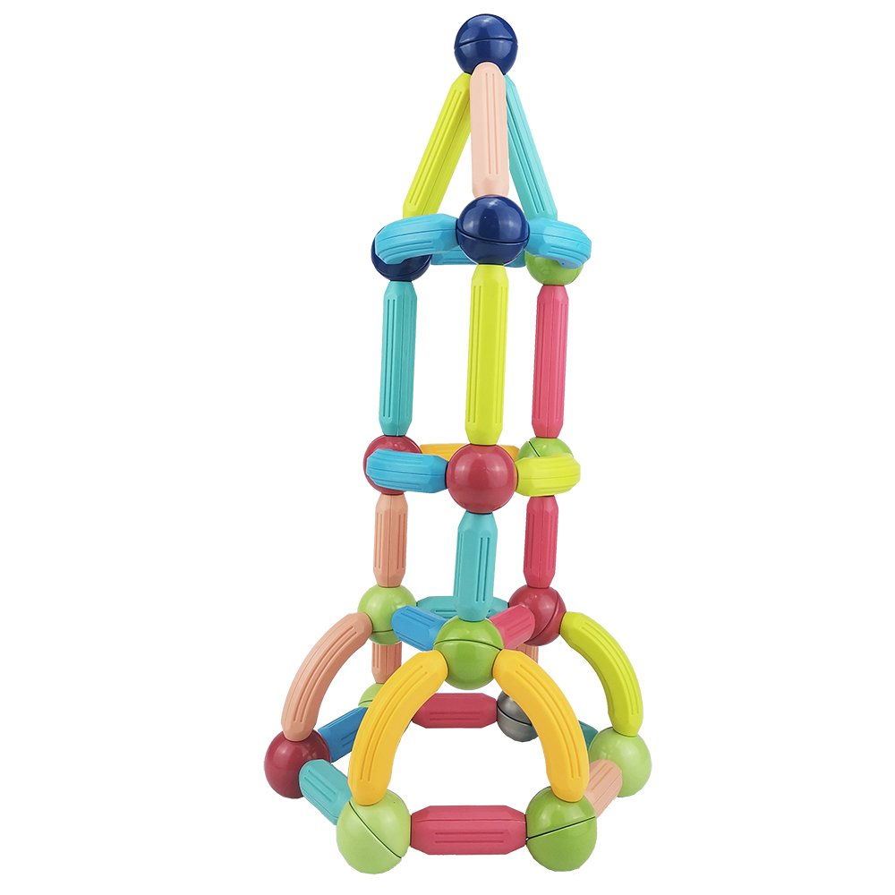 88pcs Magnet Building Blocks Tiles Magnetic Balls and Sticks Set Magnetic Rods STEM Toys FOR Preschool Kids