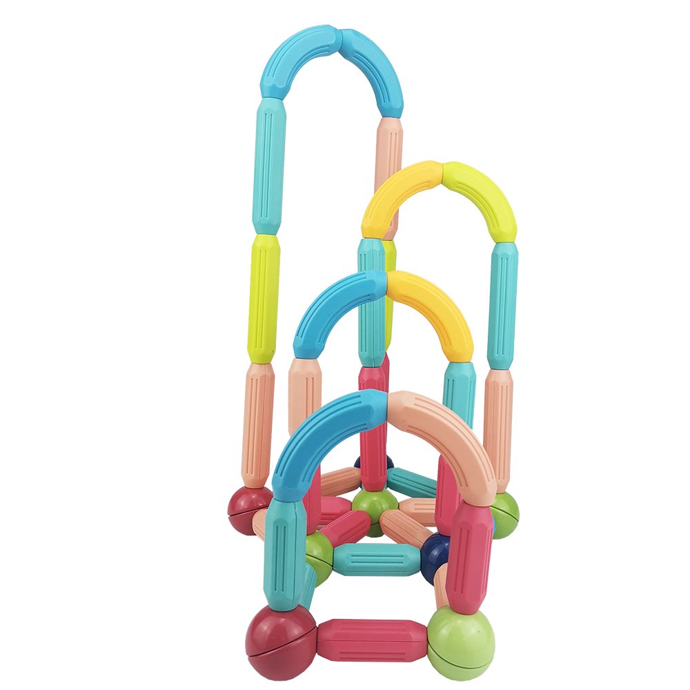 88pcs Magnet Building Blocks Tiles Magnetic Balls and Sticks Set Magnetic Rods STEM Toys FOR Preschool Kids