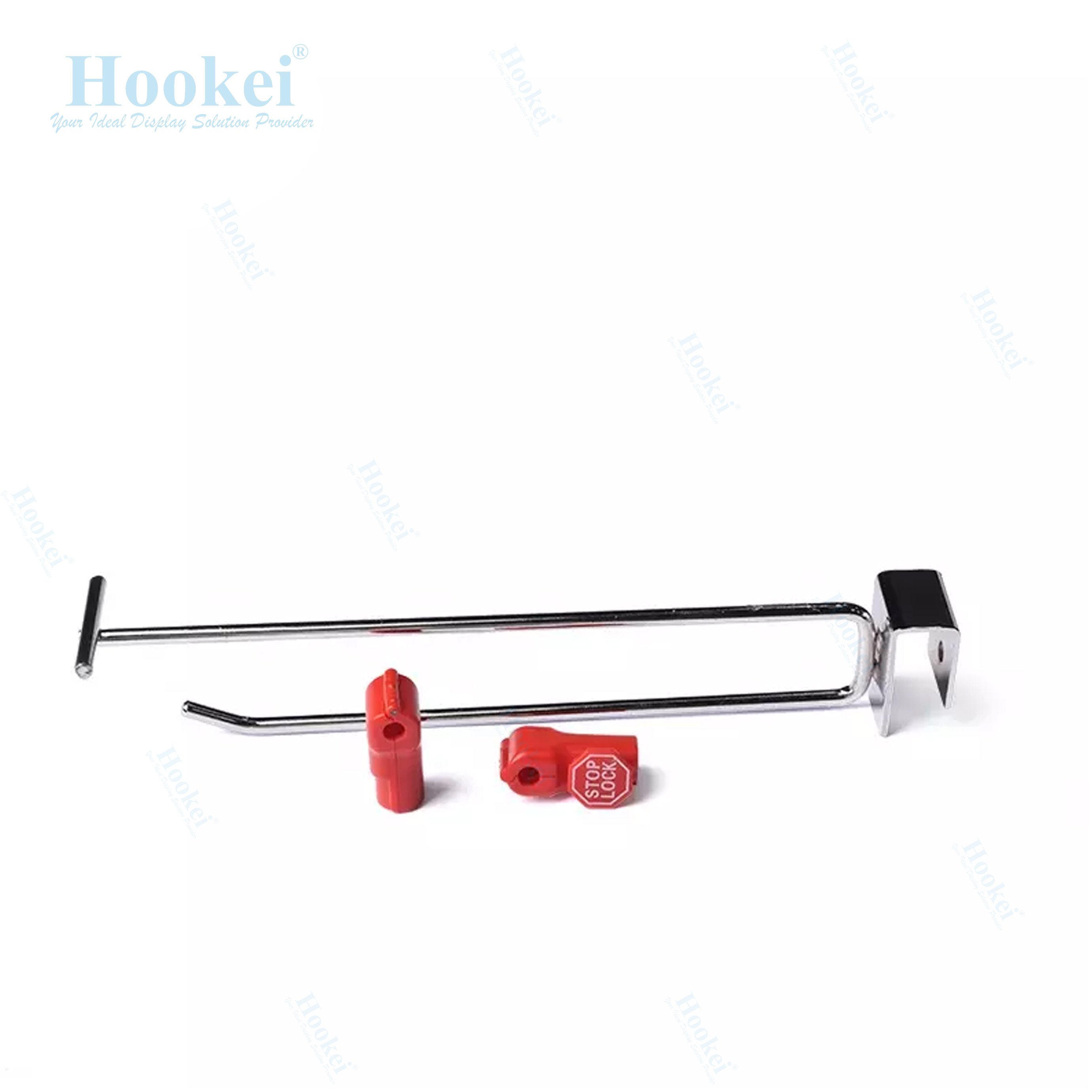Retail Store Display Hook Lock Single Rod Display Eas Hook Anti Theft Security Stopper Stop Locks