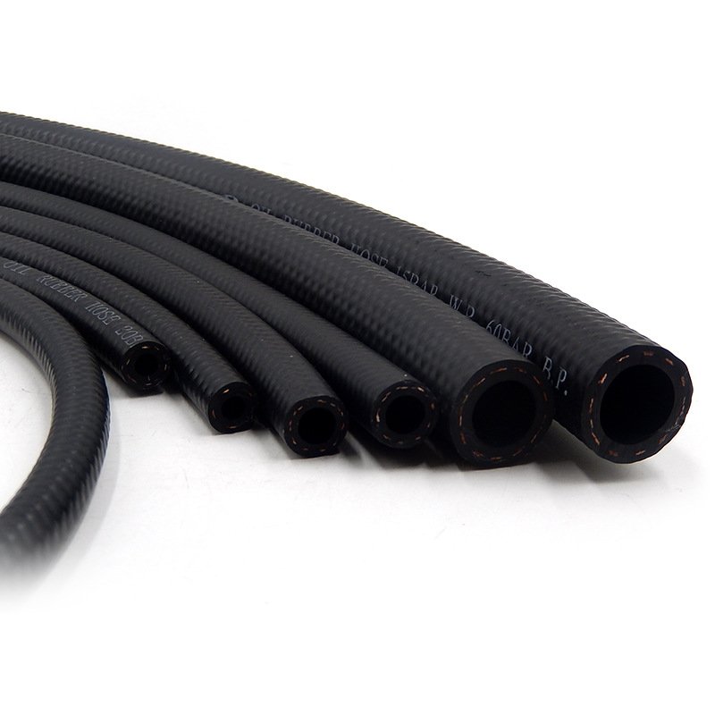 EPDM Flexible Automotive Knitted Fuel Hose Oil Resistant Rubber Hose Fuel Hose