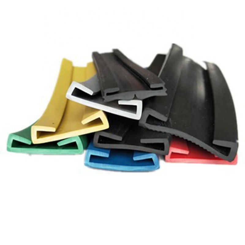 Double U type rubber sealing strip gasket with clamp protection waterproof and dustproof buffer tank strap protection rubber str