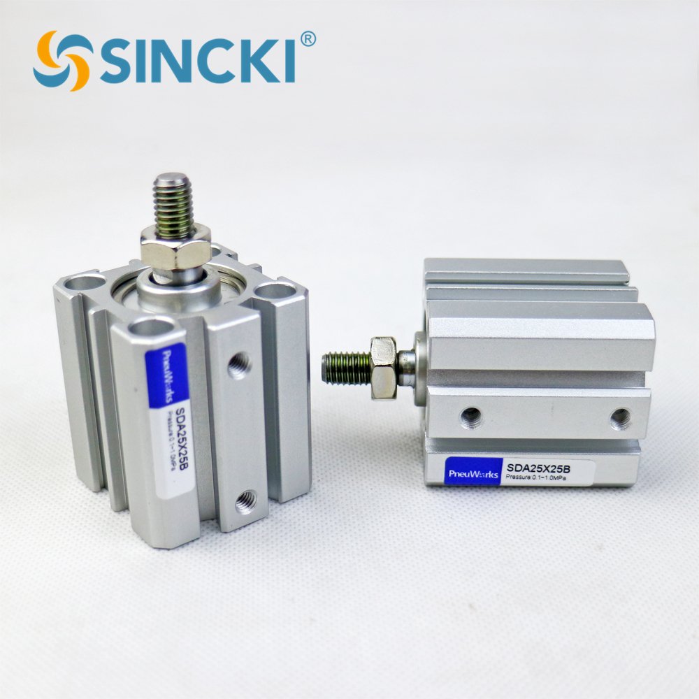 Airtac type SDA 40 X5X10X20X25X30X40X50X100SB compact air cylinder
