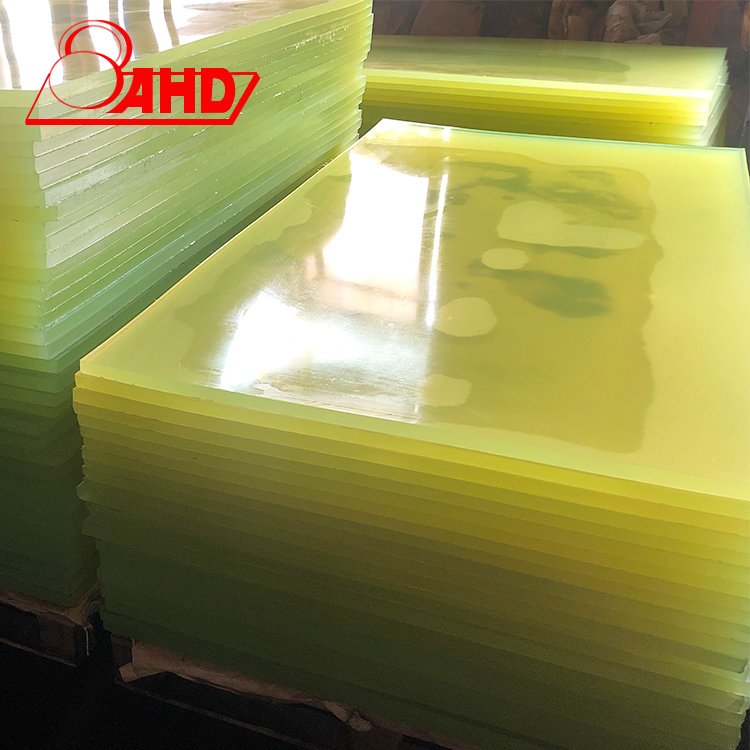 Nature color T5--100mm cast high quality rubber pu polyurethane rubber plate