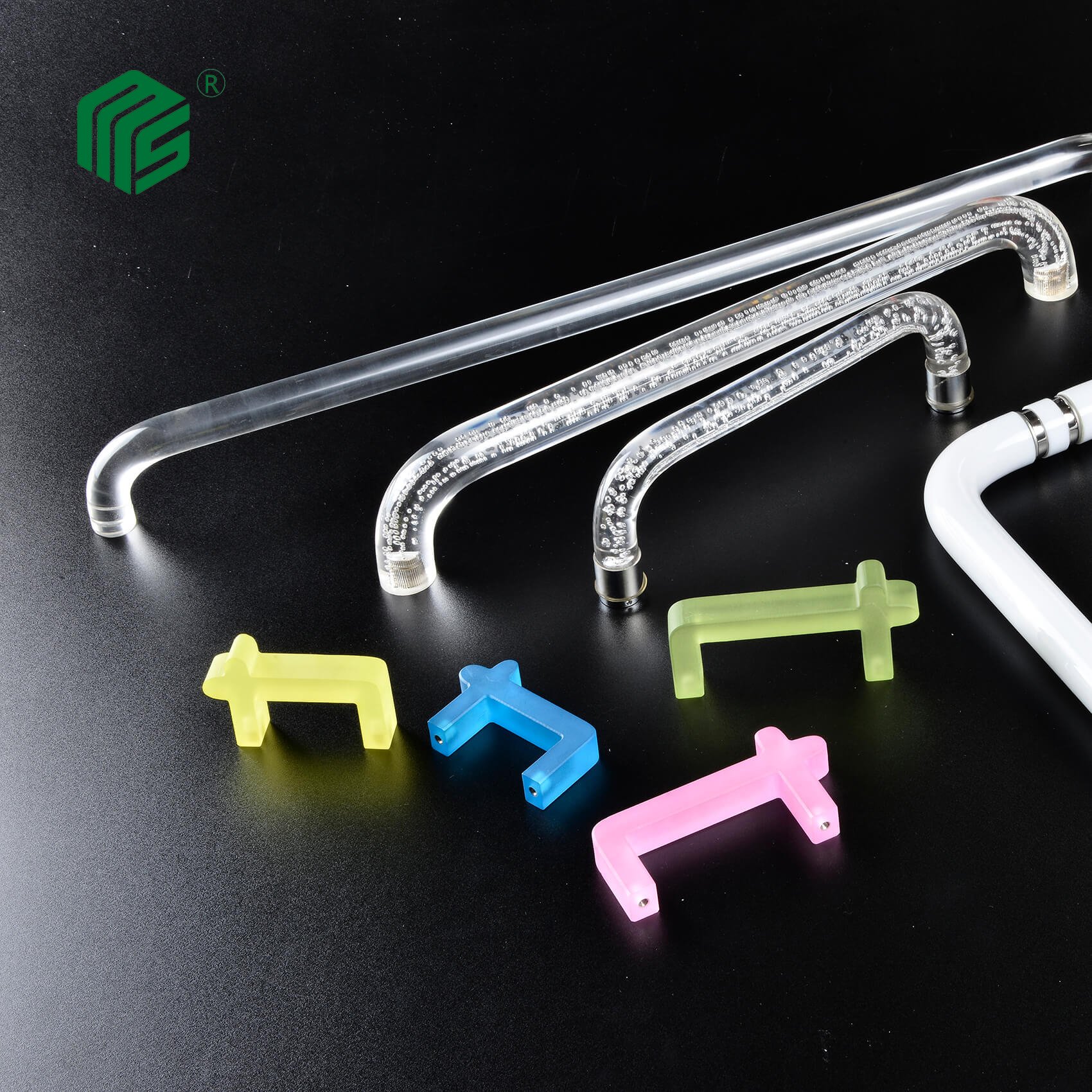 Door Handle Shower Acrylic Clear Plastic Handles for lighting use