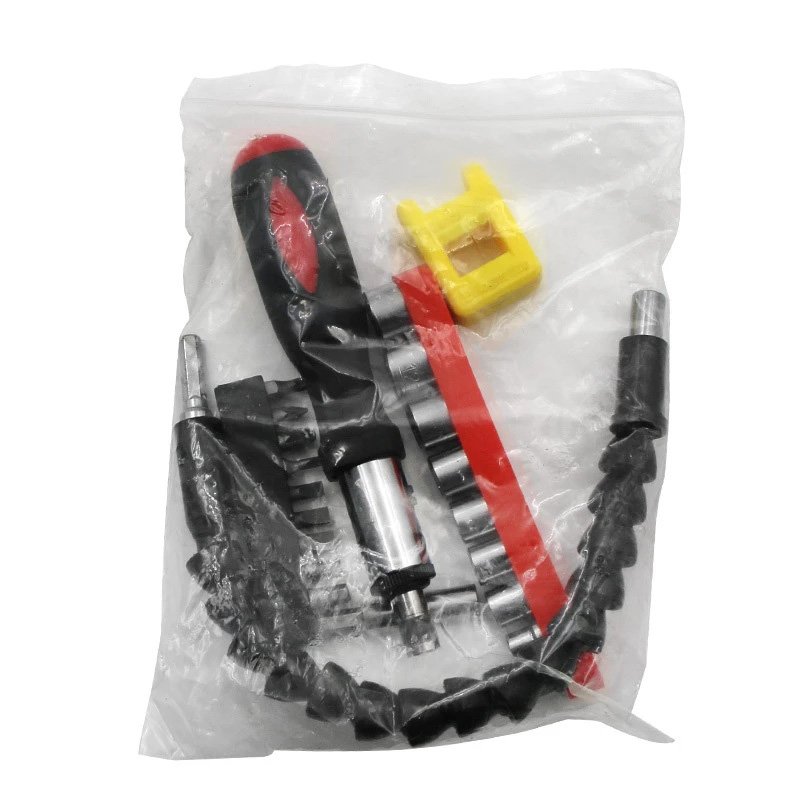 Universal Flexible Shaft Screwdriver Bits Holder Extension Rod Magnetizer Ratchet Screwdriver Combination Set Hand Tool Kit