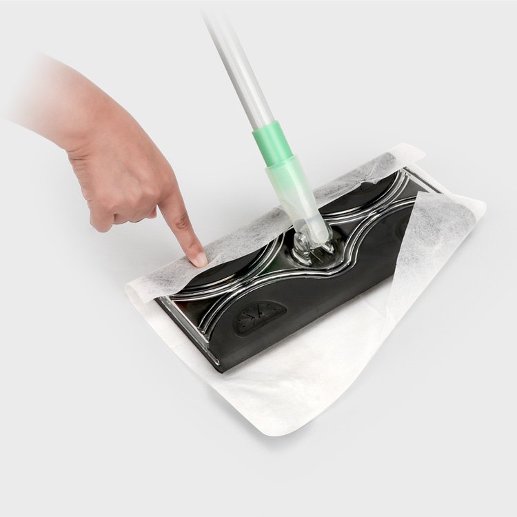 Masthome Replaceable Cleaning telescopic pole dust microfiber floor flat mop