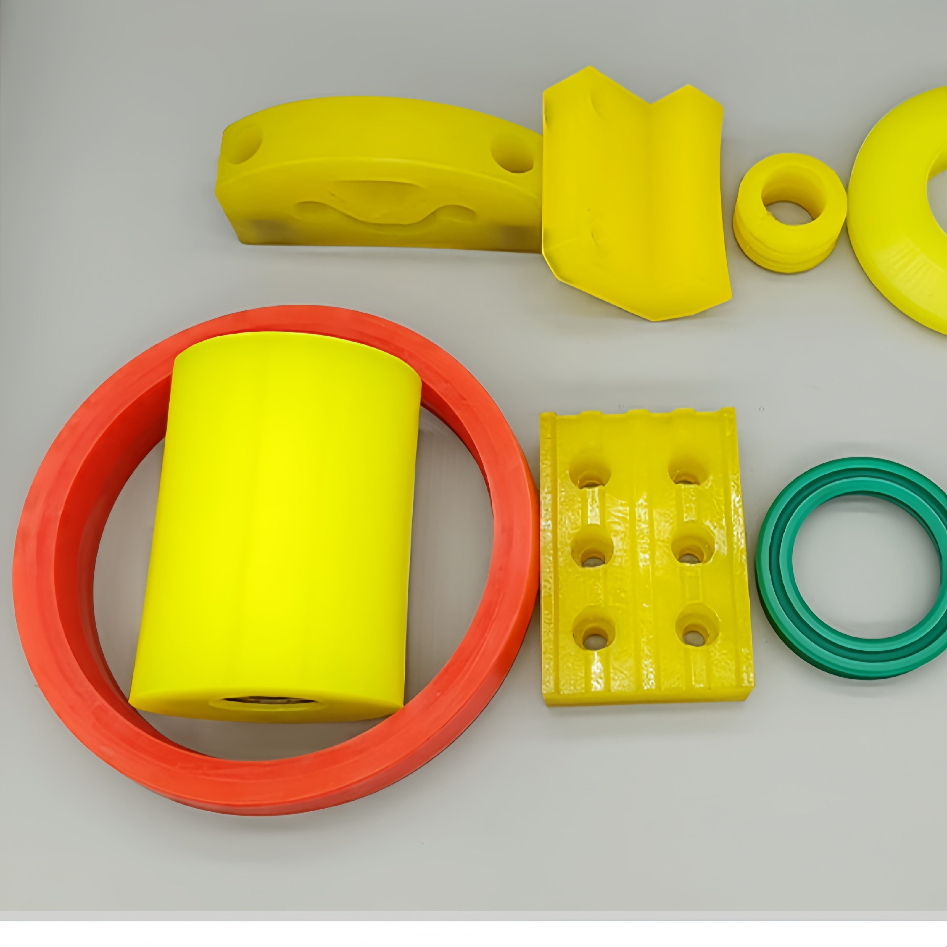 Custom Urethane Rubber Products Thermoplastic Elastomer Polyurethane Rubber Seal Gasket Pu Parts Urethane Tube Rollers