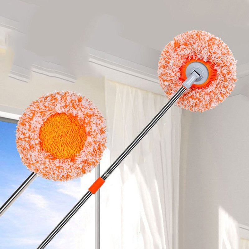 360 Rotatable Adjustable Cleaning Mop with Height Adjustable Handle and Replaceable Mop Head for Home Floor Wall Cleaning