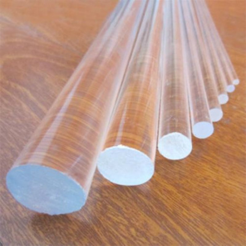 PMMA stick plastic rod transparent light guide acrylic round rods