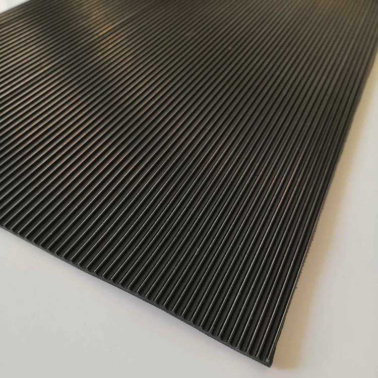 Non Slip Textured Rib Fine Rib Grooved Rubber Sheet