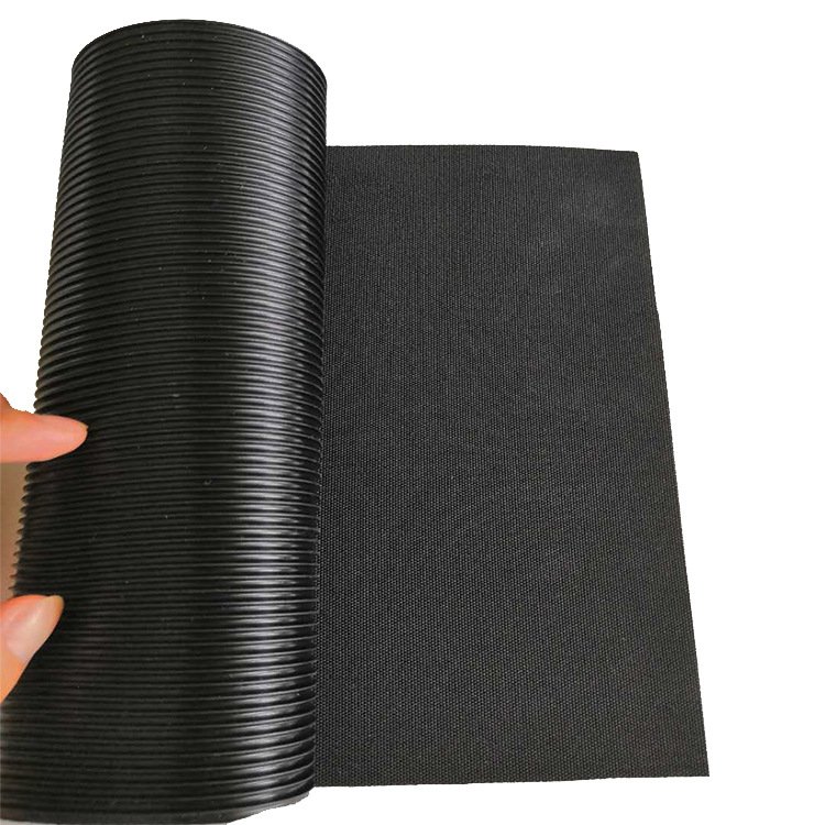 Non Slip Textured Rib Fine Rib Grooved Rubber Sheet