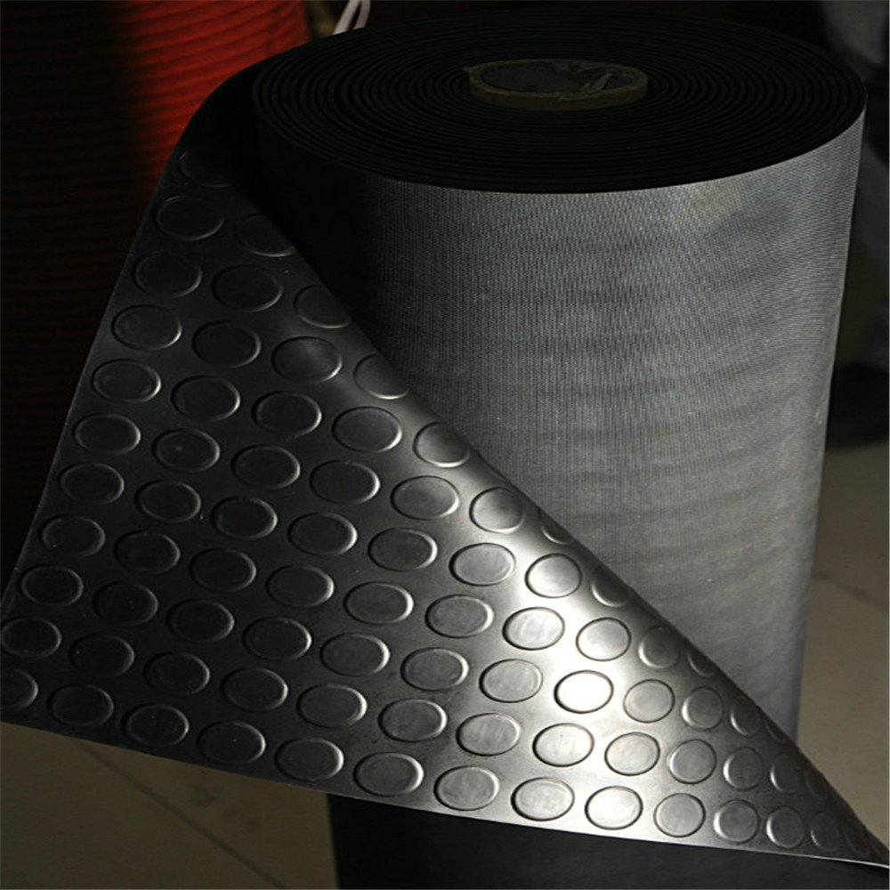 Anti slip stud rubber matting rubber sheet rolls