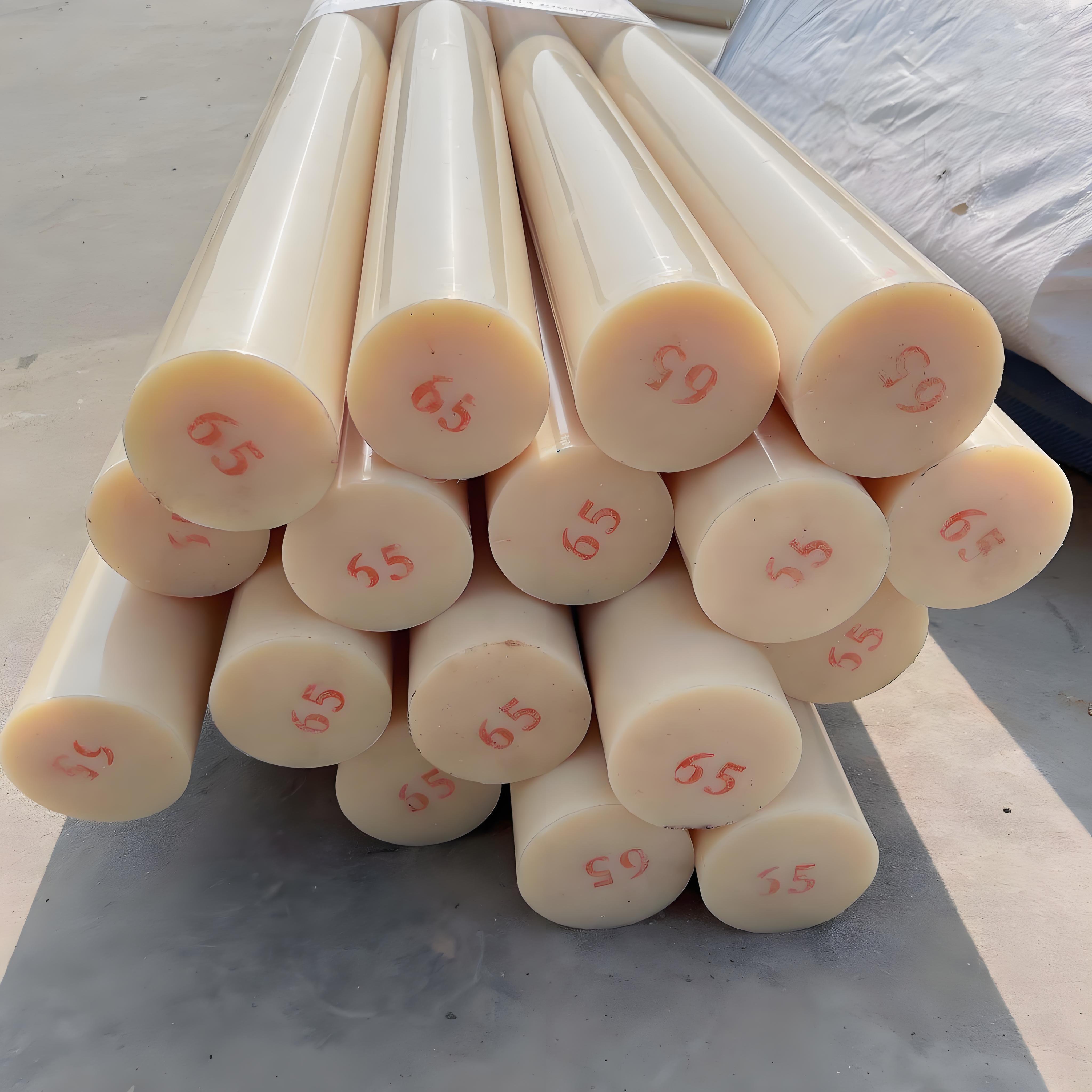 High wear resistant solid nylon rod plastic solid round rod raw material polyurethane rod wholesale