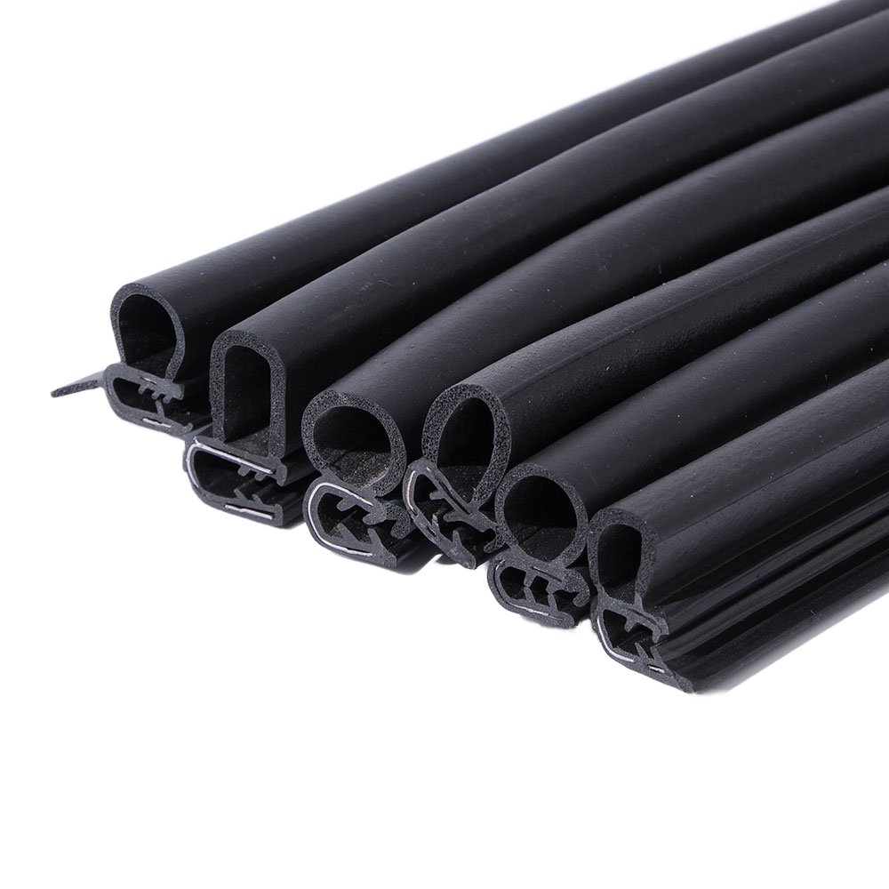 Customized Three-Composite Extruded U-Shaped Edge Decorative Strip Car Doors EPDM Cabinet Door Sealing Strip Automotive Cutting