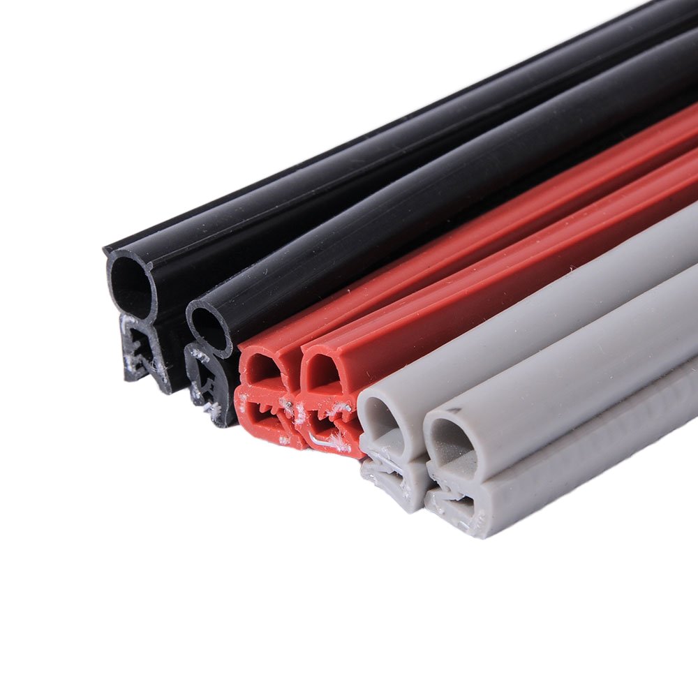 Customized Three-Composite Extruded U-Shaped Edge Decorative Strip Car Doors EPDM Cabinet Door Sealing Strip Automotive Cutting