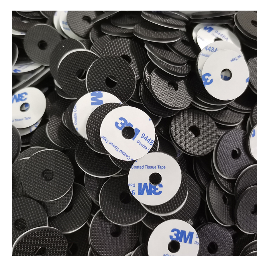 Custom Factory-Processed Silicone Feet Adhesive Backing Mesh Pattern Cushion Sofa Desk Legs Rubber Sheets Moulded Processing