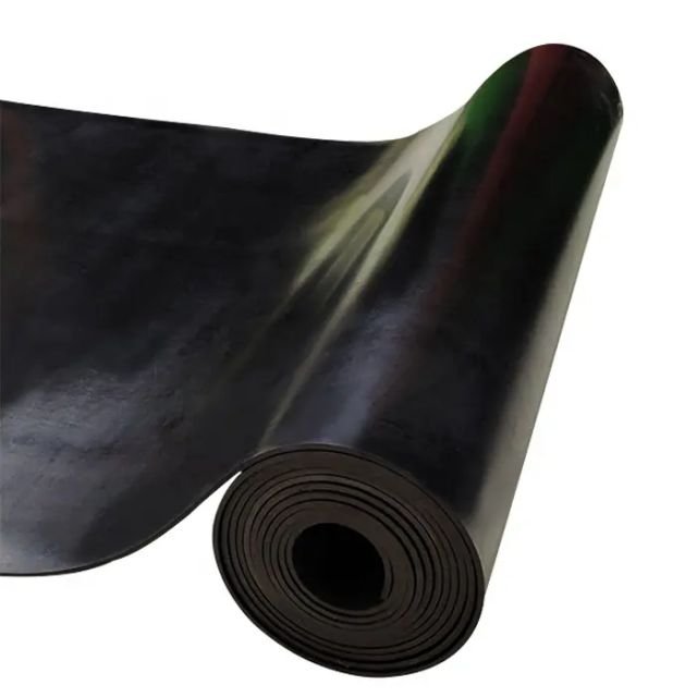 Black Non Slip Wear Resistant Nbr Rubber Flooring Sheet Mat Anti Slip Rubber Sheet