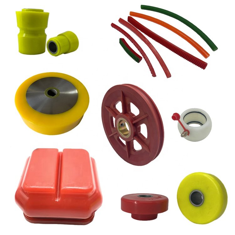 Customized Various Kinds of PU Rubber Parts Polyurethane Products Truck and machinery accessories
