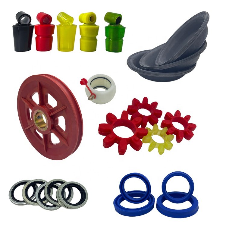 Customized Various Kinds of PU Rubber Parts Polyurethane Products Truck and machinery accessories