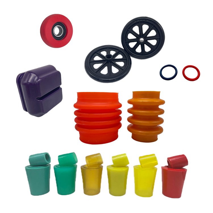 Customized Various Kinds of PU Rubber Parts Polyurethane Products Truck and machinery accessories