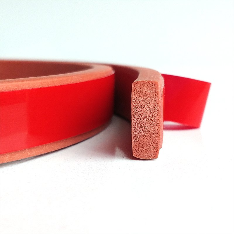 Free Sample Extruded Silicone Rubber Foam Sponge Seal Strip