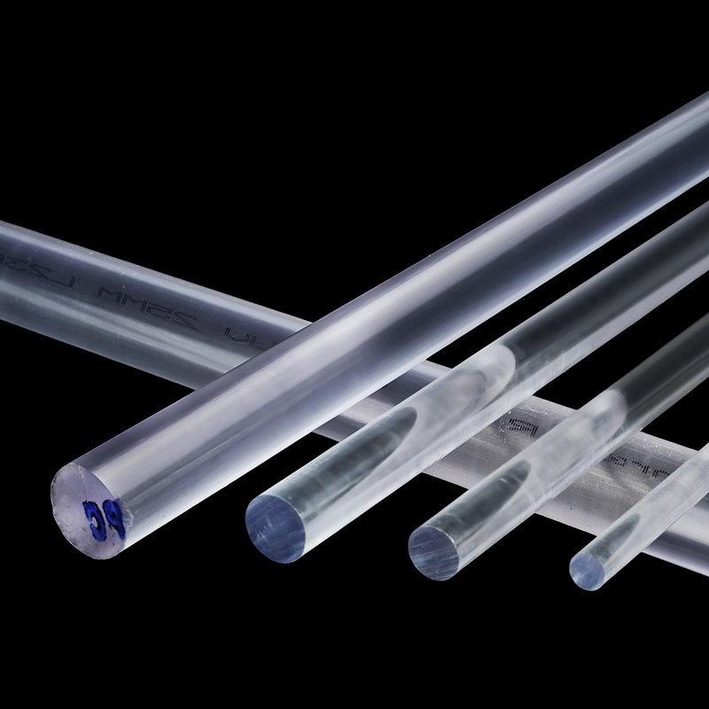 High Quality Round Rod Transparent Solid Plastic Pc Rod With Cutting And Moulding Services Available
