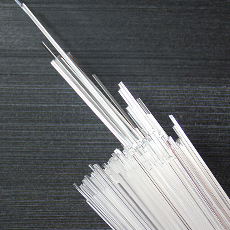 3mm 5mm customize clear PMMA triangle plastic acrylic rod