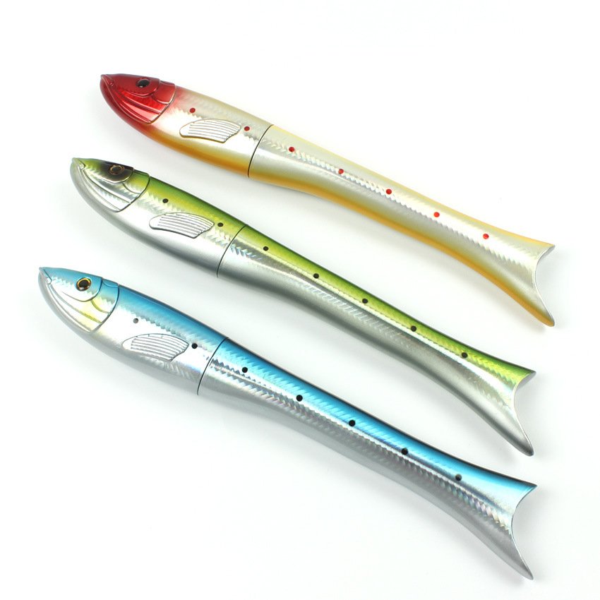 Uniker 3 Color 1.6m Mini Fish Shape Pen Fishing Rod, Children Funny Ice Fishing Rods, Portable Saltwater Fish Pole
