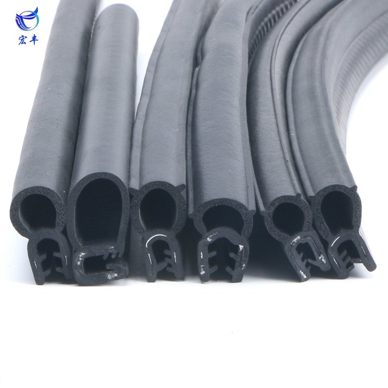 Automotive extruded U-shaped groove edge decorative strip