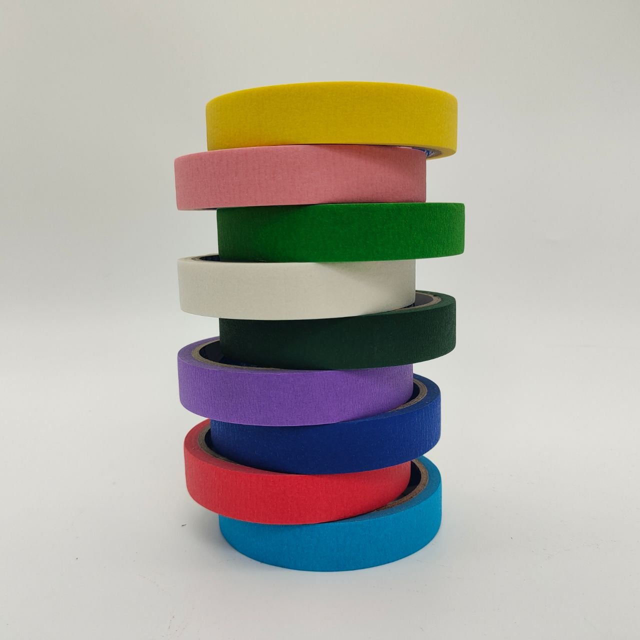 Adhesive craft decorative DIY crep paper tape automotive white blue masking paper tape textured paper tape