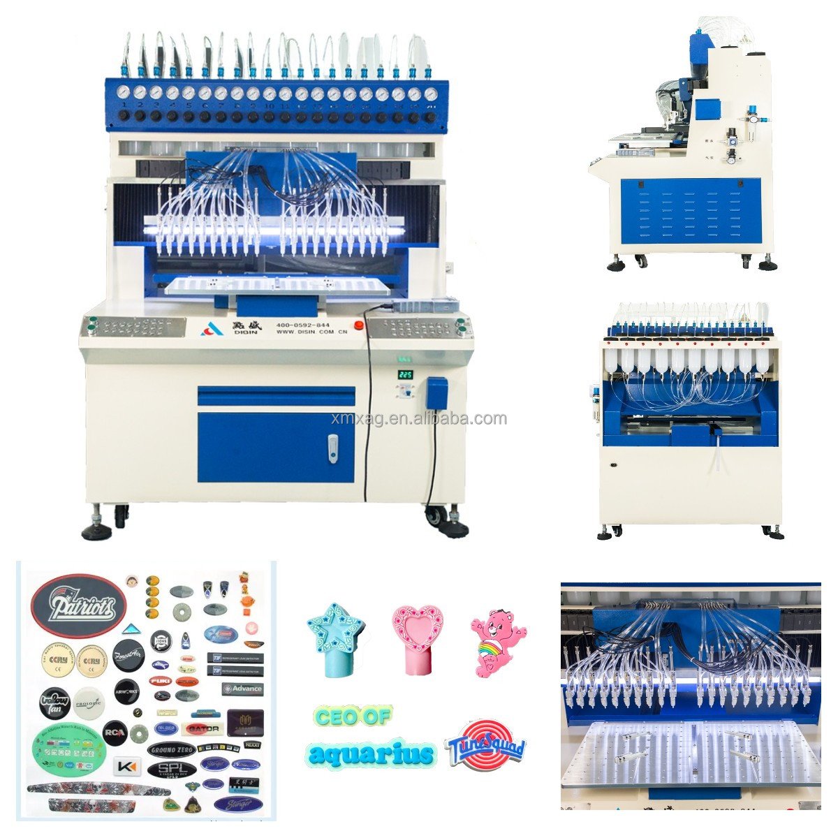 Automatic 16 color customized rubber patch making machine plastic & rubber processing machinery
