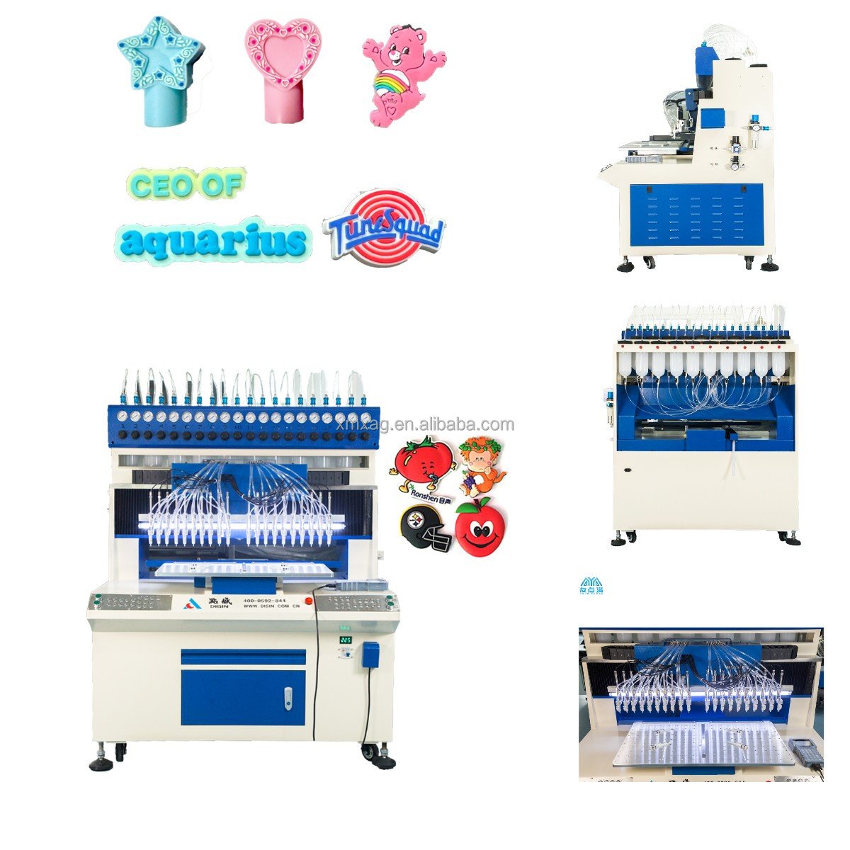 Automatic 16 color customized rubber patch making machine plastic & rubber processing machinery