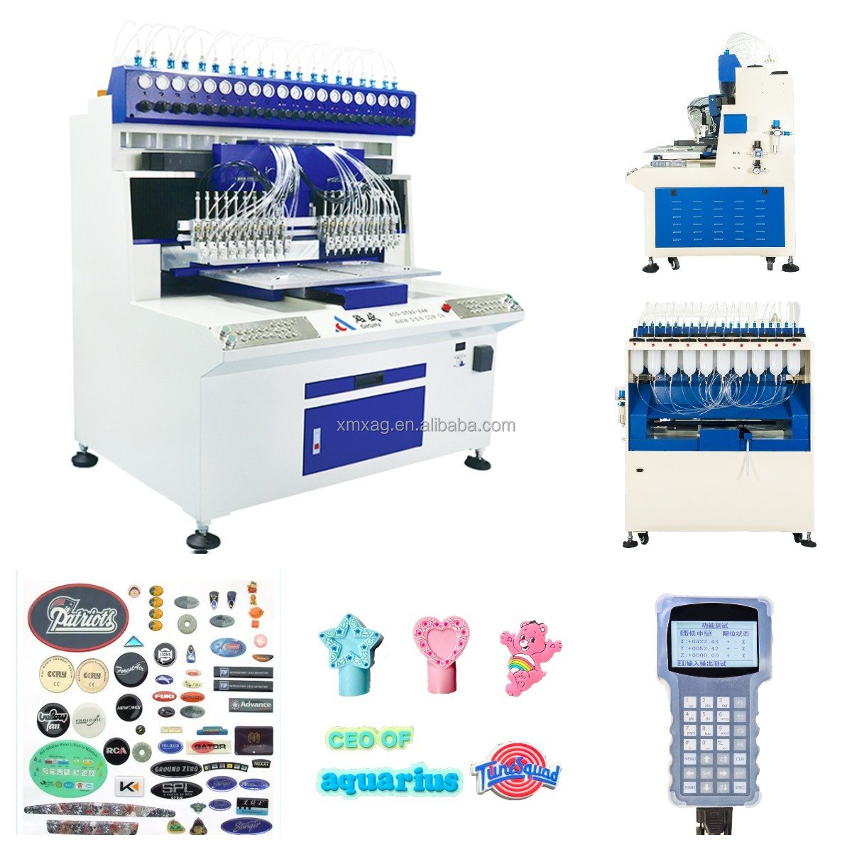 Automatic 16 color customized rubber patch making machine plastic & rubber processing machinery