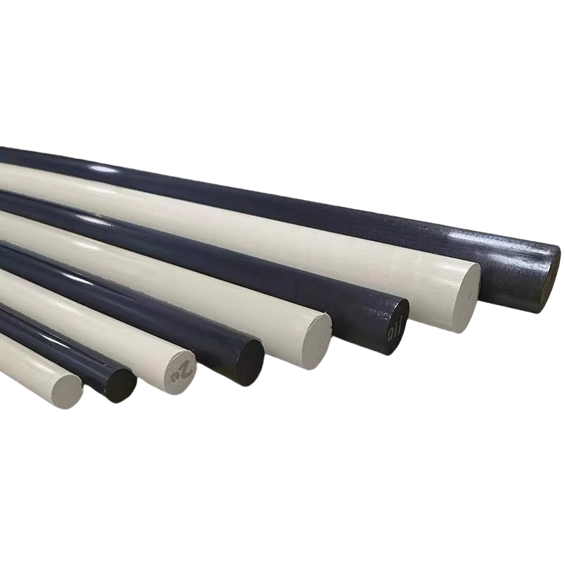 NATURAL 100% PEEK PLASTIC BAR/SOLID PEEK ROD FOR ENGINEERING PLASTIC High quality genuine natural PEEK rods Natural/Black PEEK