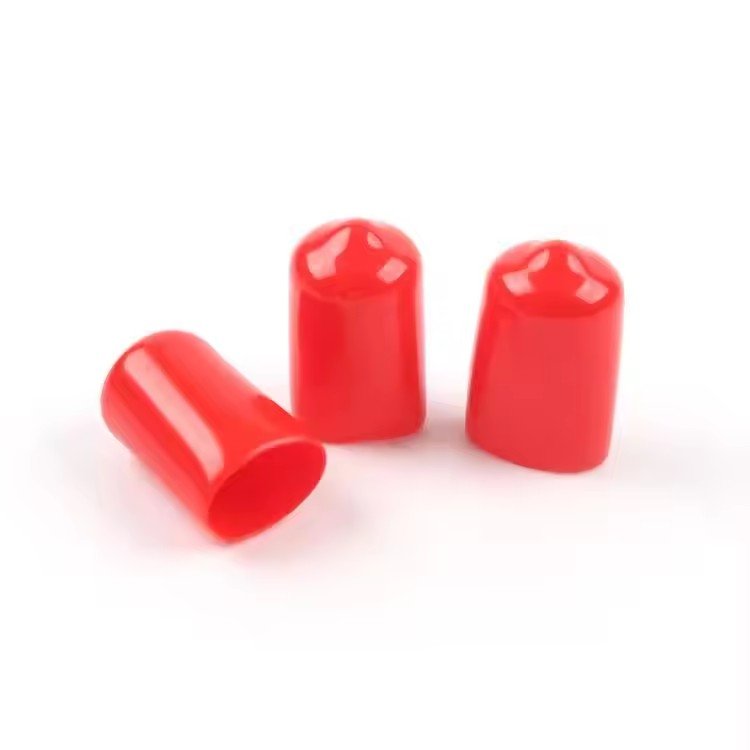 Color PVC soft thread dustproof thread protection insulated end cap rubber bolt protectors Vinyl Soft PVC Round End Cap