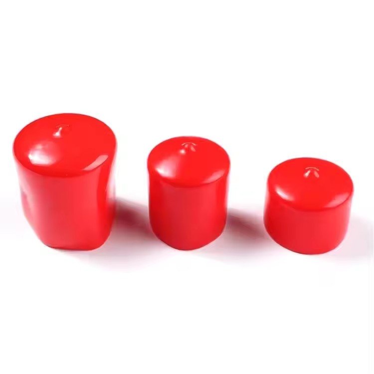 Color PVC soft thread dustproof thread protection insulated end cap rubber bolt protectors Vinyl Soft PVC Round End Cap