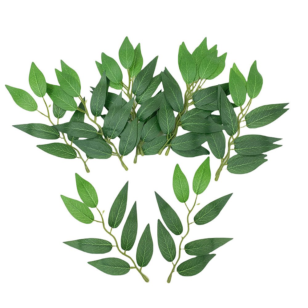 Factory false leaf fitting silk flower green diy simulation plant simulation lemon leaf artificial lemon leaf