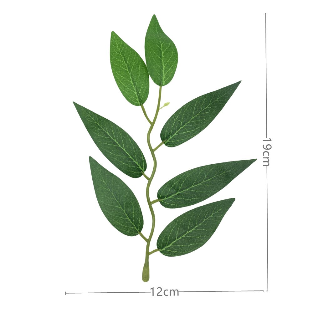 Factory false leaf fitting silk flower green diy simulation plant simulation lemon leaf artificial lemon leaf
