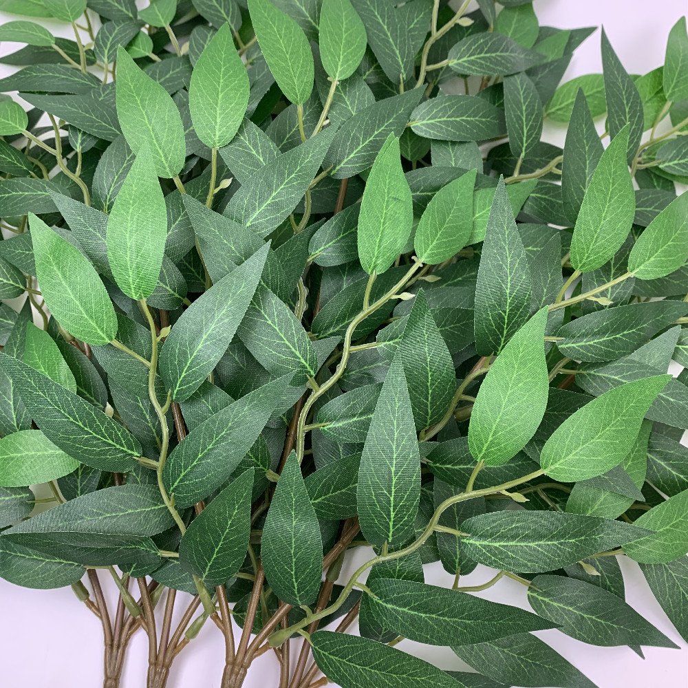 Factory false leaf fitting silk flower green diy simulation plant simulation lemon leaf artificial lemon leaf
