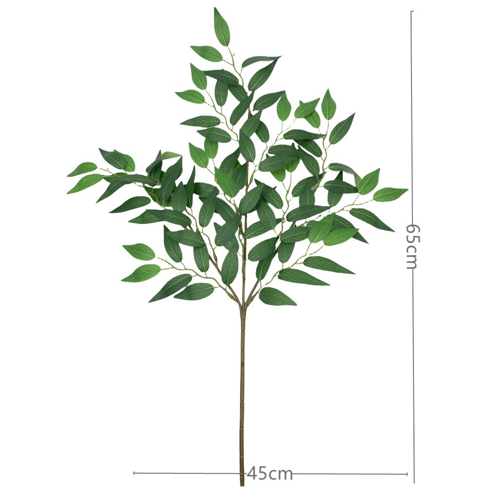 Factory false leaf fitting silk flower green diy simulation plant simulation lemon leaf artificial lemon leaf
