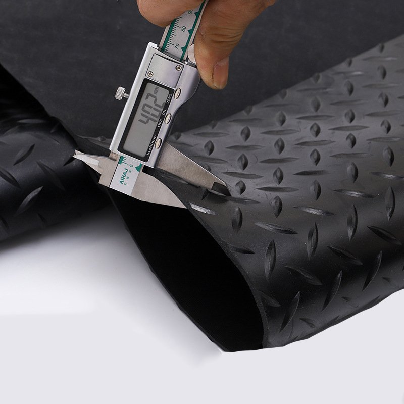 Thin Rubber Texture Sheet Non Sliding Thick Black Texture Rubber Sheet